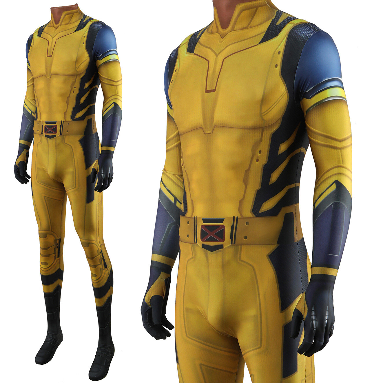 Wolverine Cosplay Jumpsuit Deadpool 3 Cos Bodysuit Adult Kids Halloween Costume