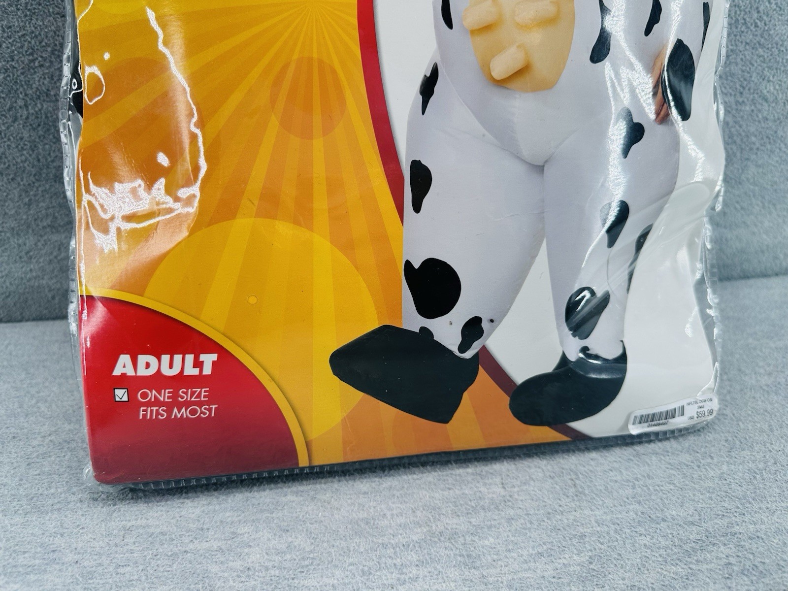 SPIRIT – Halloween Inflatable Cow Costume Adult Size (MISSING BATTERY BOX) Z3