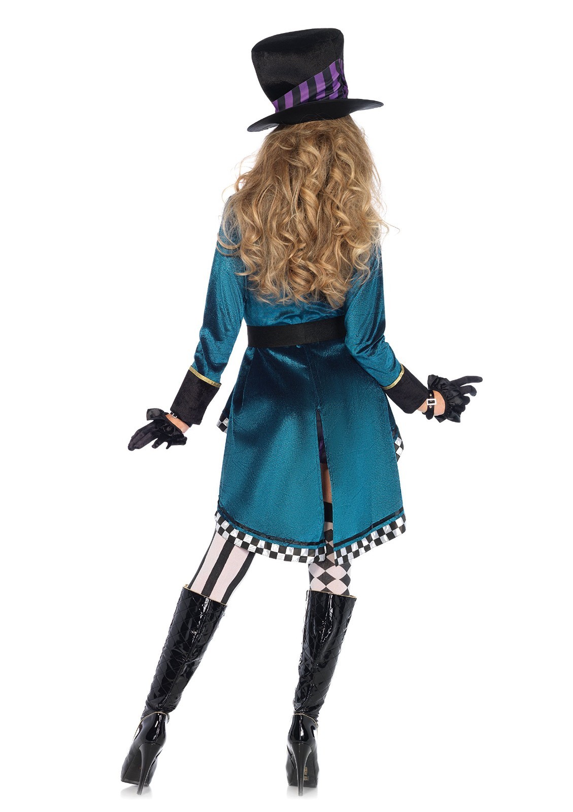 Delightful Mad Hatter Costume for Women – 5 PC Set, Fun Party Outfit, Halloween