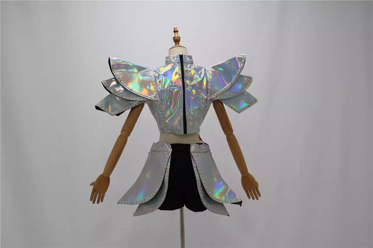 Remote Control LED Luminous Bar DJ Stage Costume Woman’s Costume Tops Pants Set