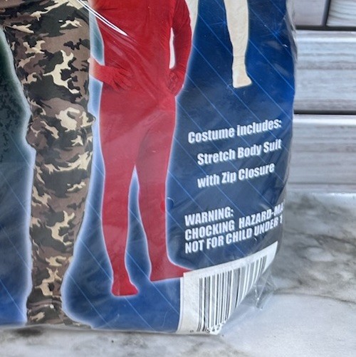 Camouflage Skin Suit Adult Halloween Costume Size Medium (36-38)