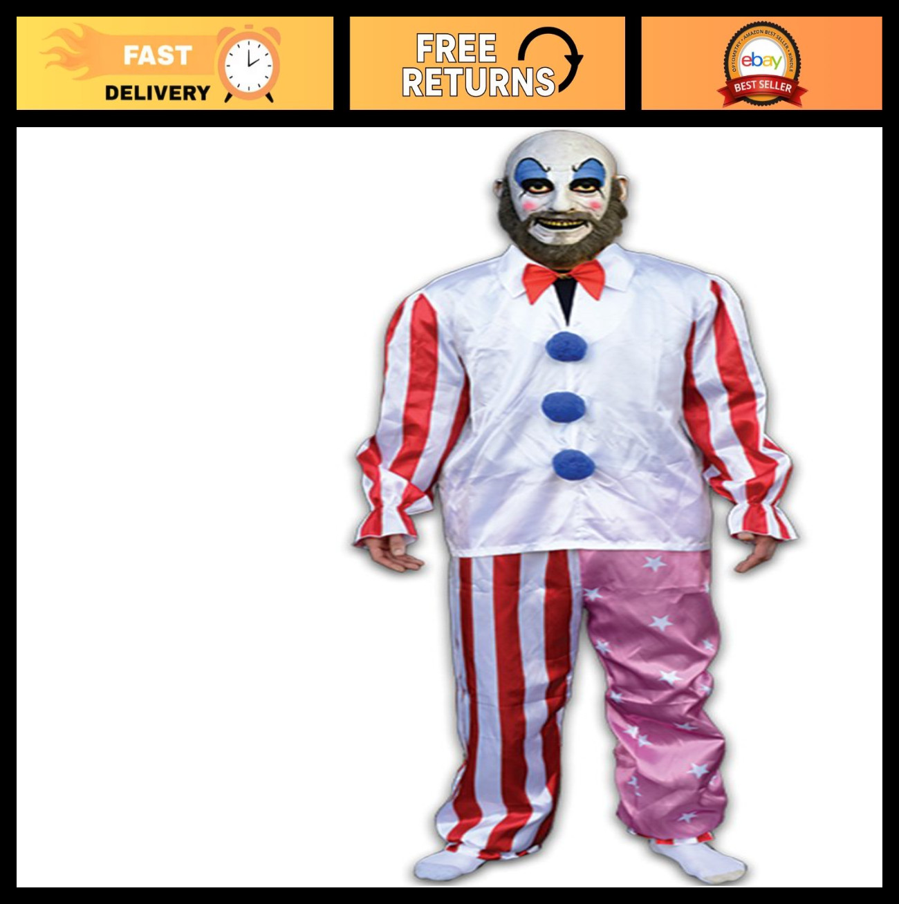 Men’s Captain Spaulding Costume – Trick or Treat Studios, Horror, Halloween Outf