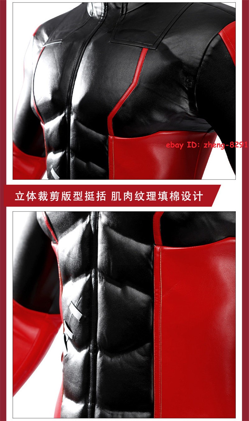 Marvel Rivals Deadpool Cosplay Jumpsuit Outfit Halloween Costume Full Set Mask