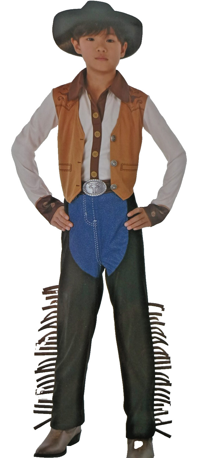 Kids Cowboy Costume Size XL 14-16 Shirt and Pants Hat not included. New