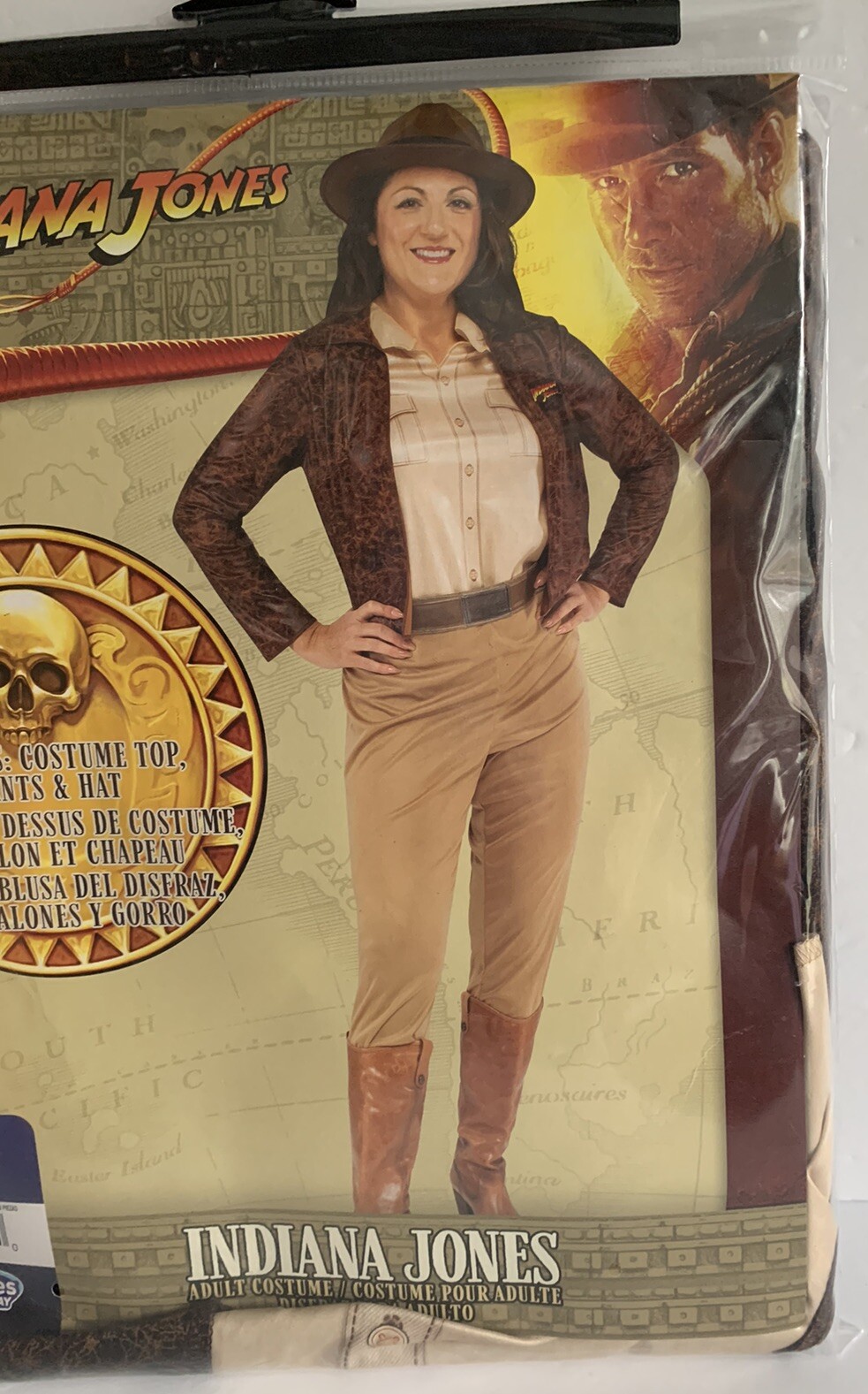 Jazwares Classic Indiana Jones NEW Adult Costume Size Small 4-6 **No Hat**