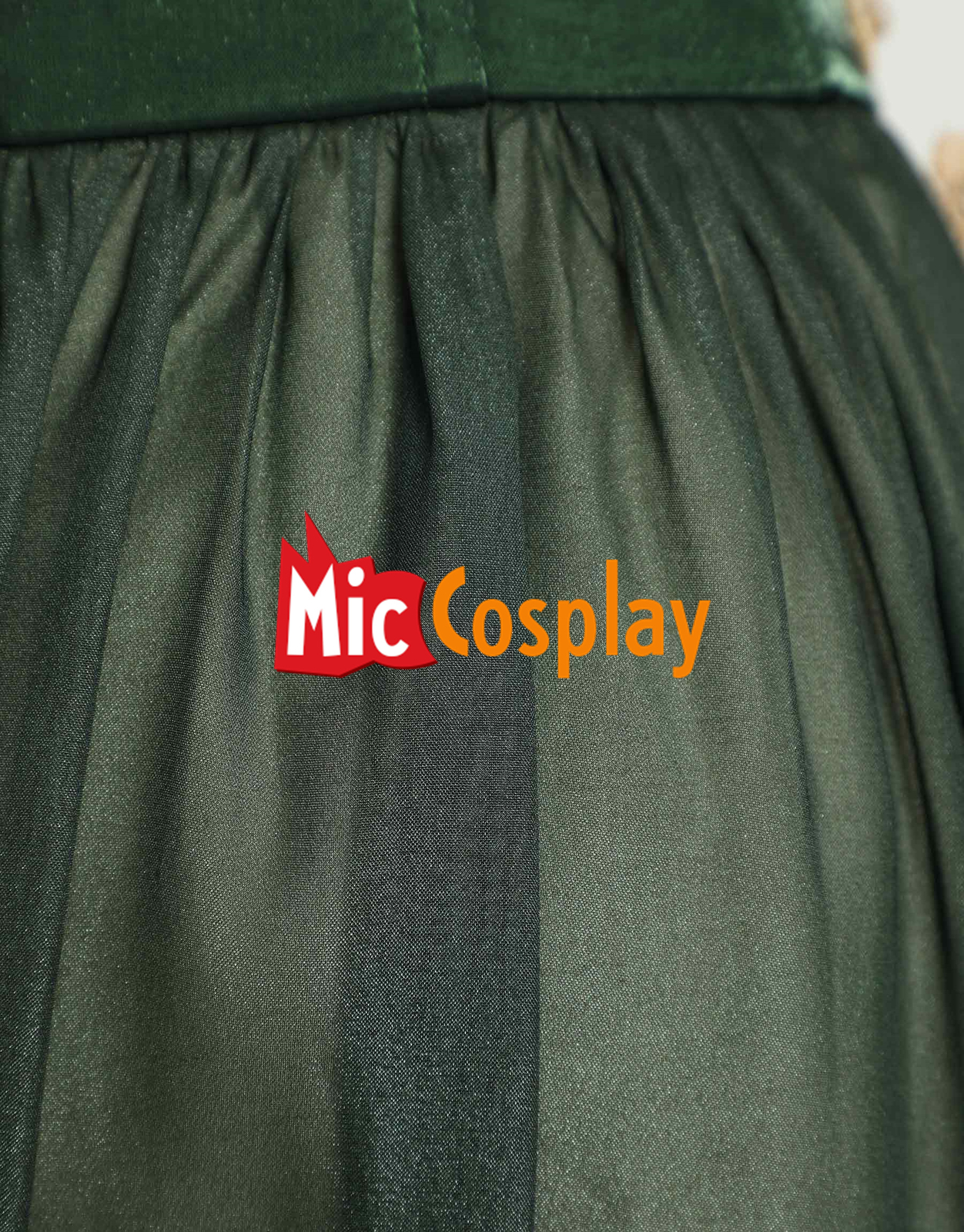 Medieval Renaissance Costume Elf Style Green Dress with Sleeves Cosplay Costume