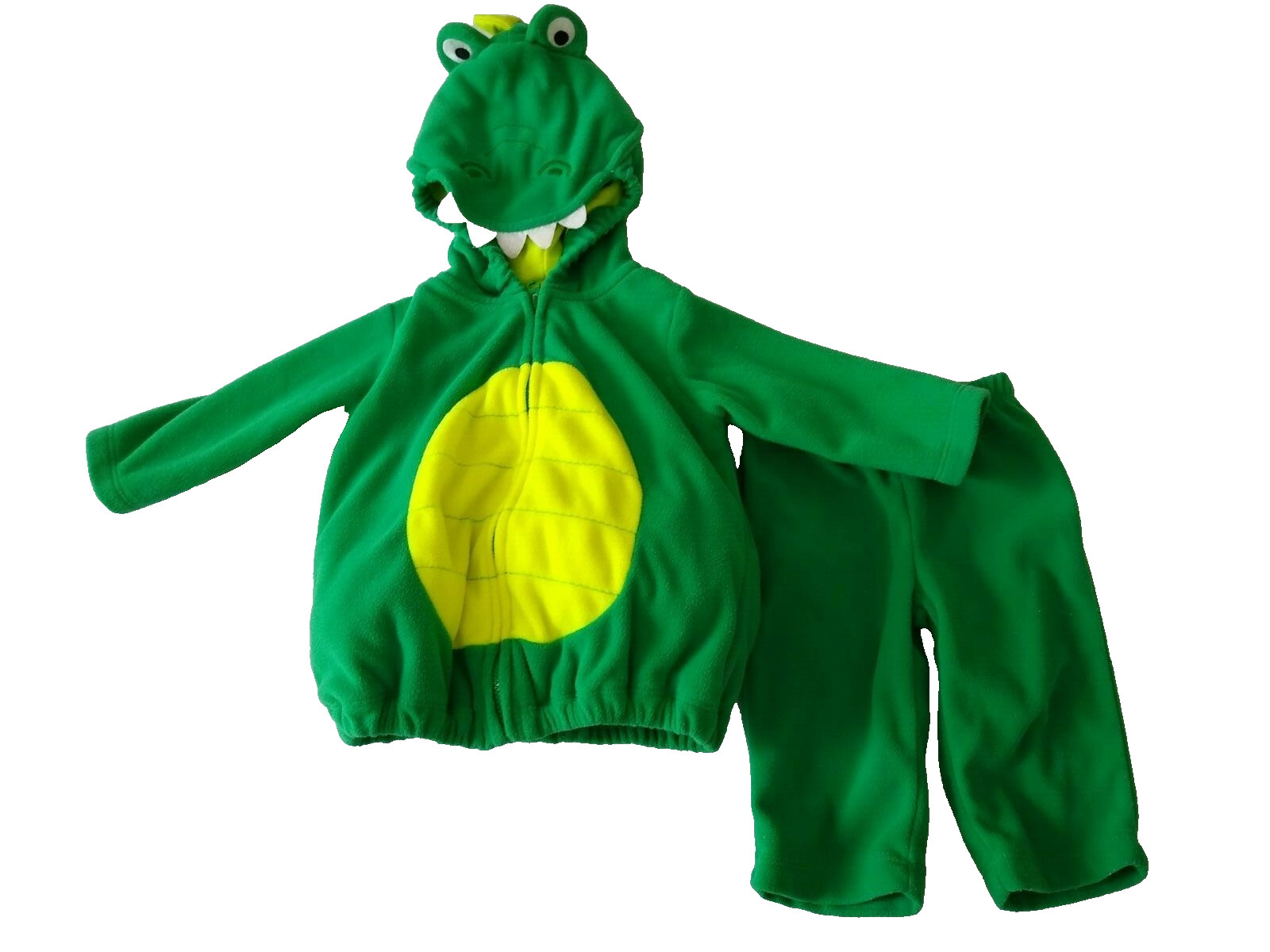 Carter’s Dinosaur Dino Costume 3-6 months Green Halloween Plush Set Dragon 2 Pc