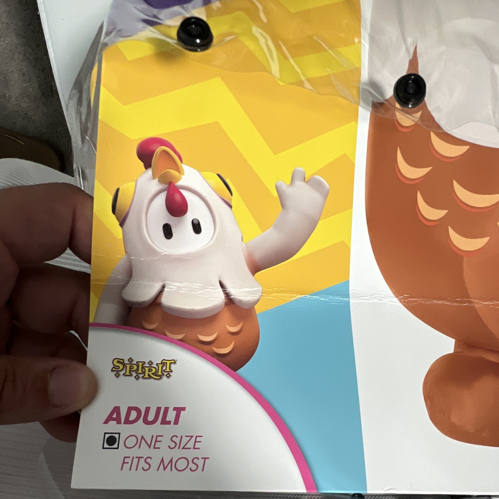 Spirit Inflatable Chicken Costume Adult One Size Regular White Brown Red Yellow