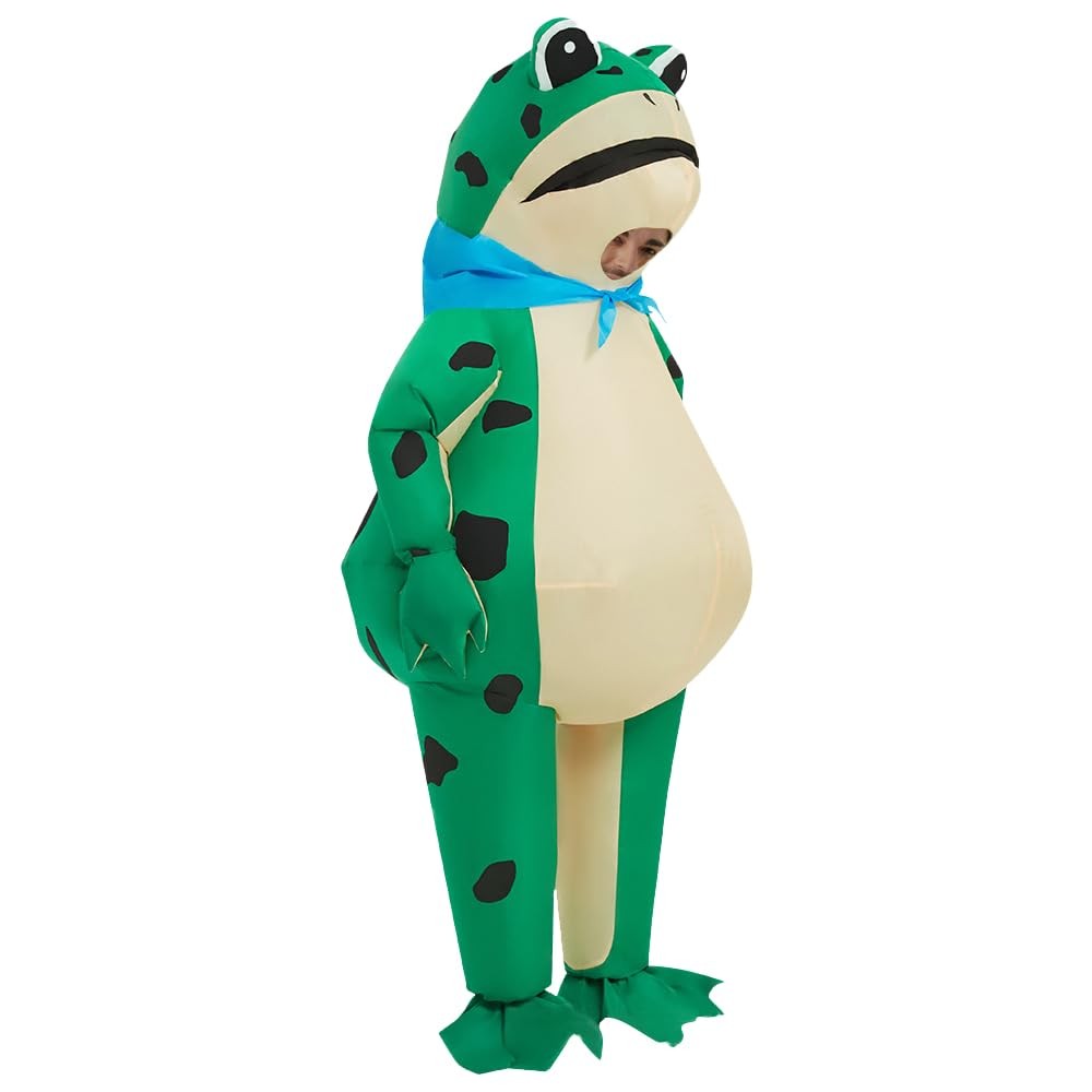Pekifor Funny Inflatable Frog Costume Blow-up Cosplay Costume for Adult/Birth…