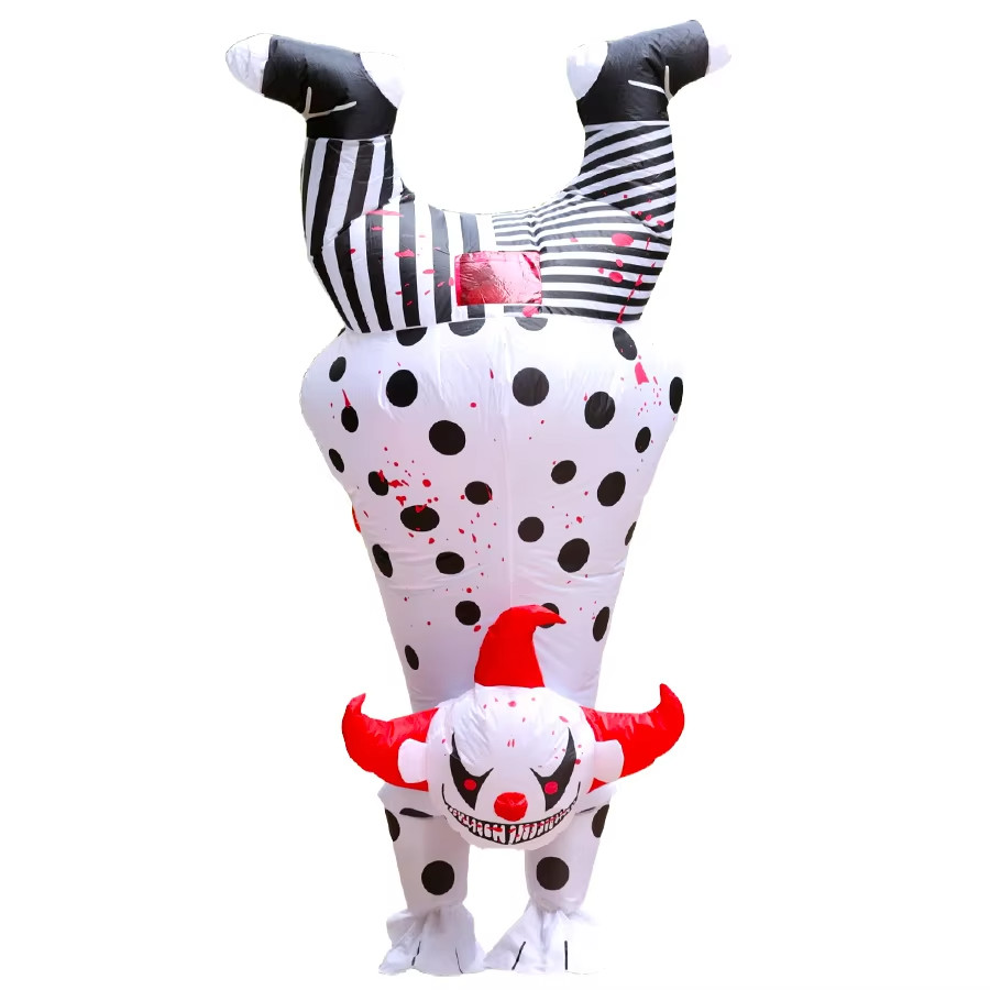Inverted Evil Clown Inflatable Costume – Adult Halloween Party Ball