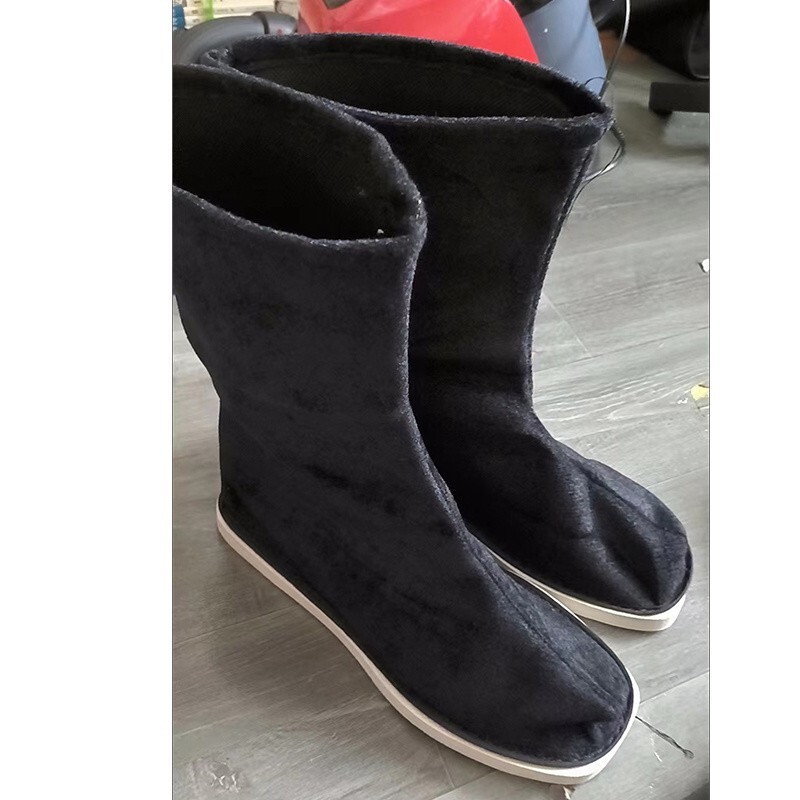 Anime Cosplay Hanfu Men Costume Role Playing Cosplay Boots Black White Halloween