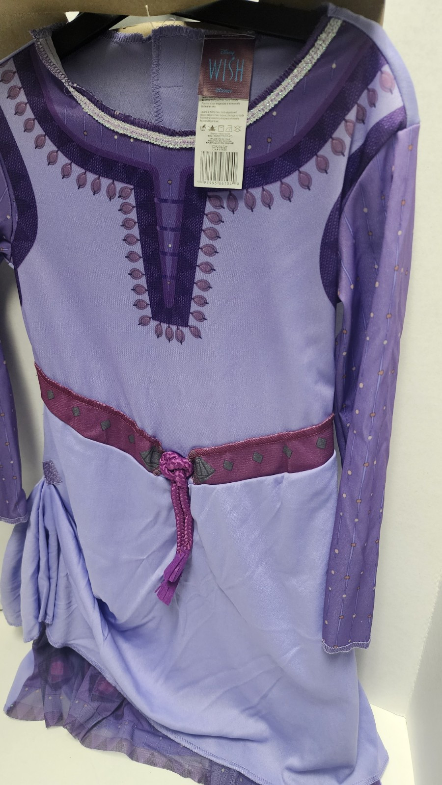XS (3T-4T) Wish Asha Disney Classic Child Dress Halloween Purple Costume New