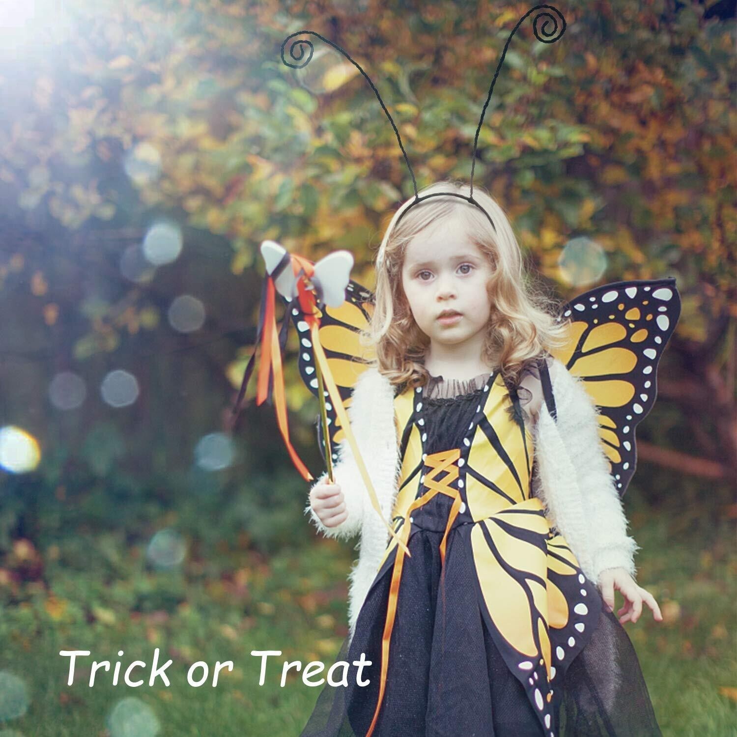 Butterfly Antenna Headband For Girl Women for Halloween Cosplay Costume Accessor