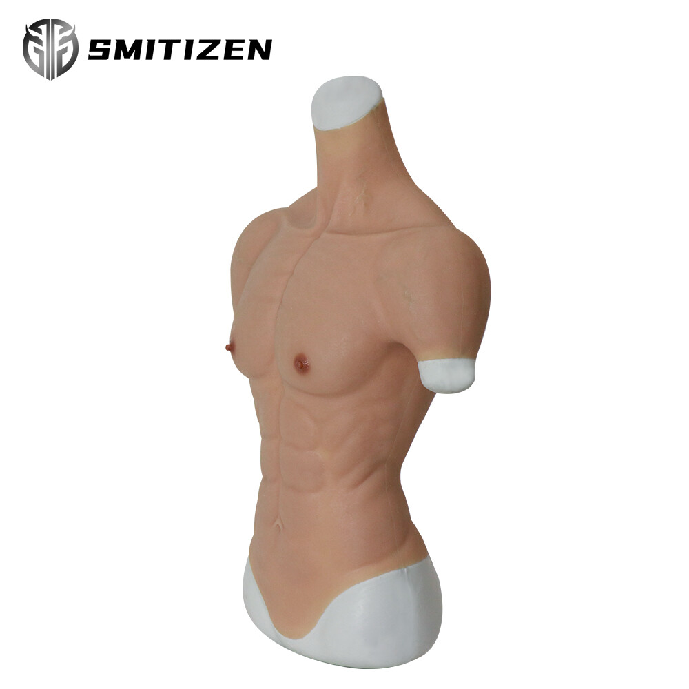 SMITIZEN Silicone Chest Abs Tight Men Body Suit For Cosplay