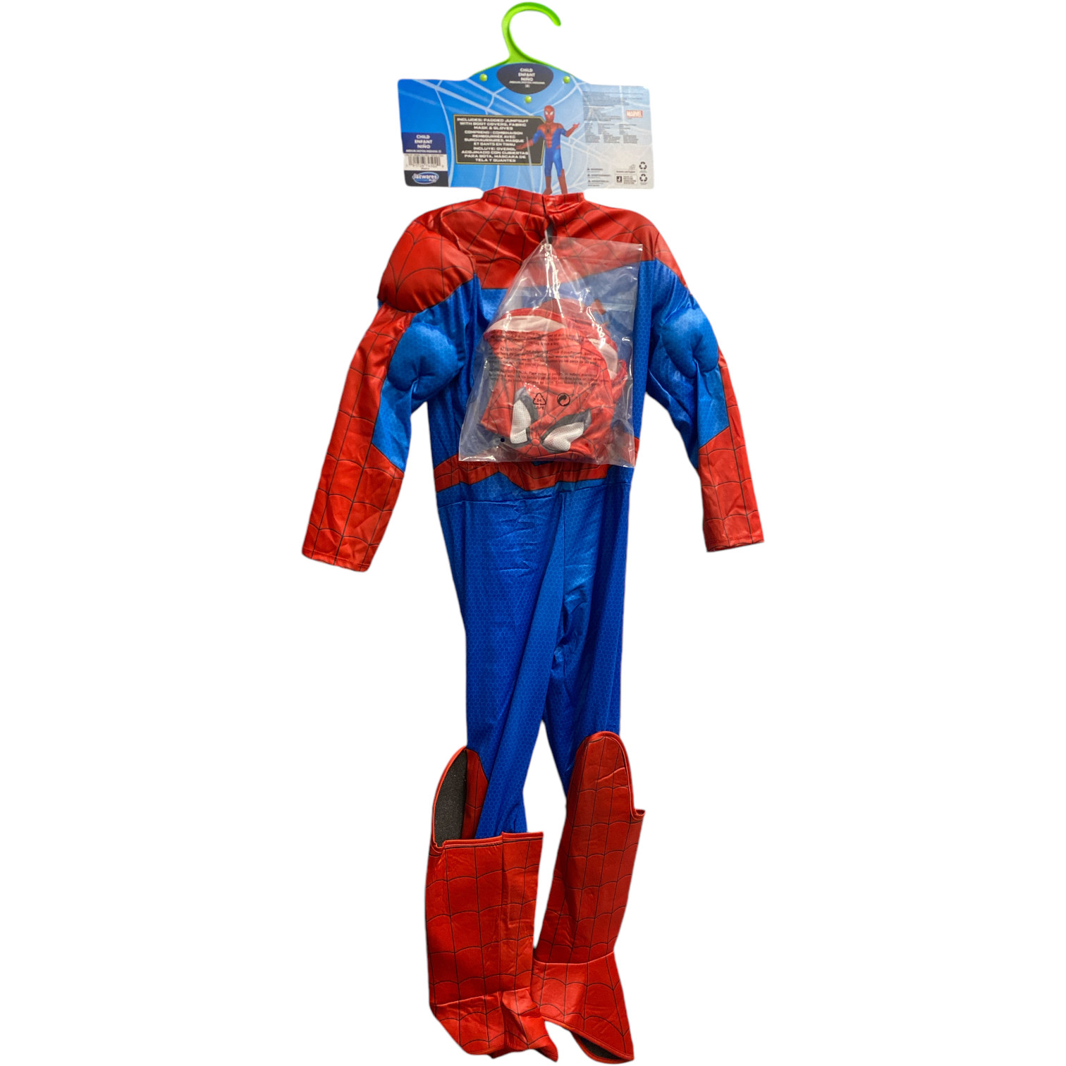 Jazwares Child’s Marvels Amazing Spider-Man Deluxe Costume with Jumpsuit & Mask