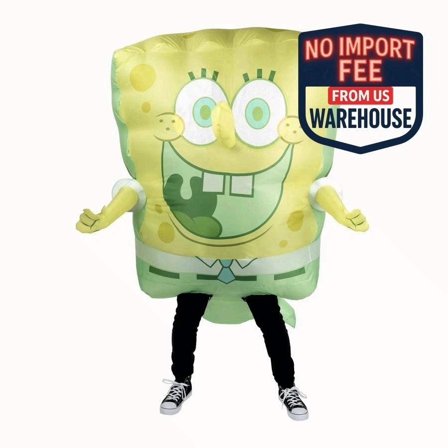 Adults Inflatable SpongeBob SquarePants™ SpongeBob Jumpsuit Costume