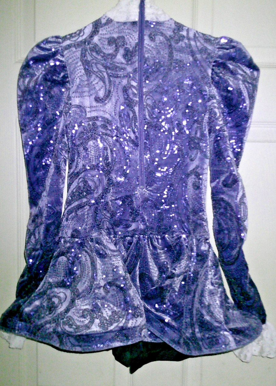 Halloween – Dance Girls Deep Blue Sequins Costume Dress Size SA (6) – NWOT