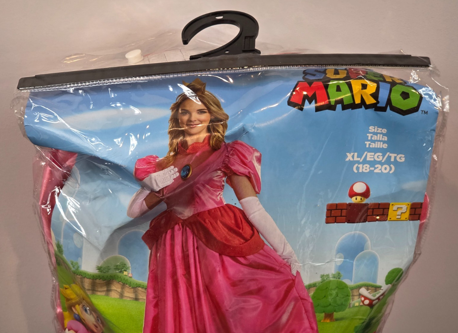 Disguise Super Mario Princess Peach Elevated Adult Women Costume XL #164589F