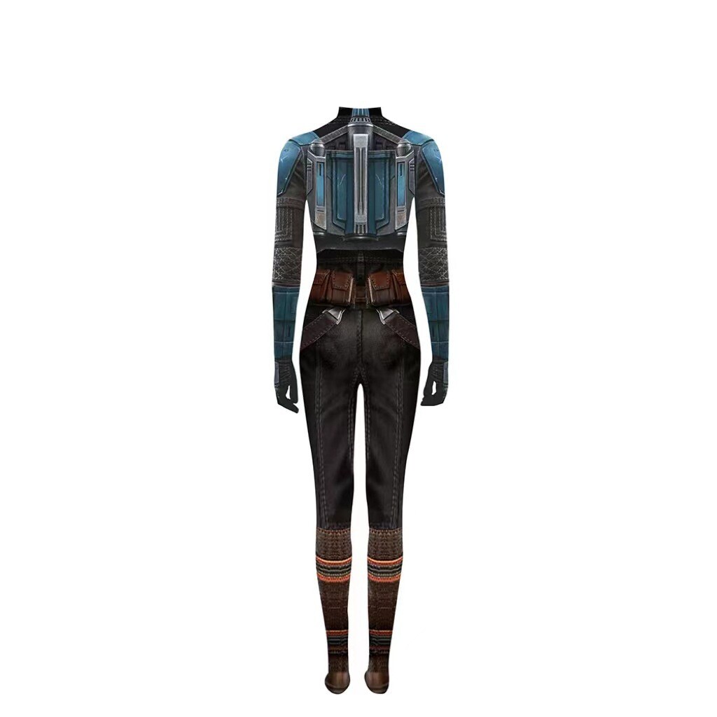 Bo Katan Kryze Cosplay Costume Women’s Jumpsuit Bodysuit Mask