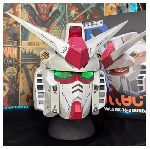 Touch Control LED Eyes Gundam RX-78-2 Helmet – Wearable Cosplay Mask Prop Gift