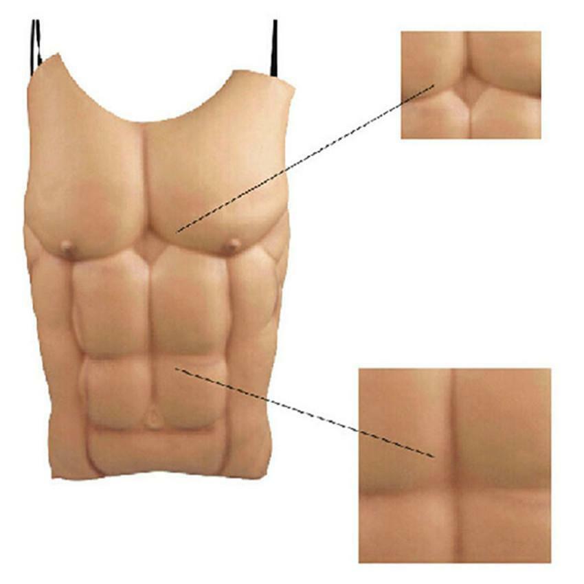 Halloween Fake Muscle Chest Skin Eva Foam Fancy Party Cosplay Costume