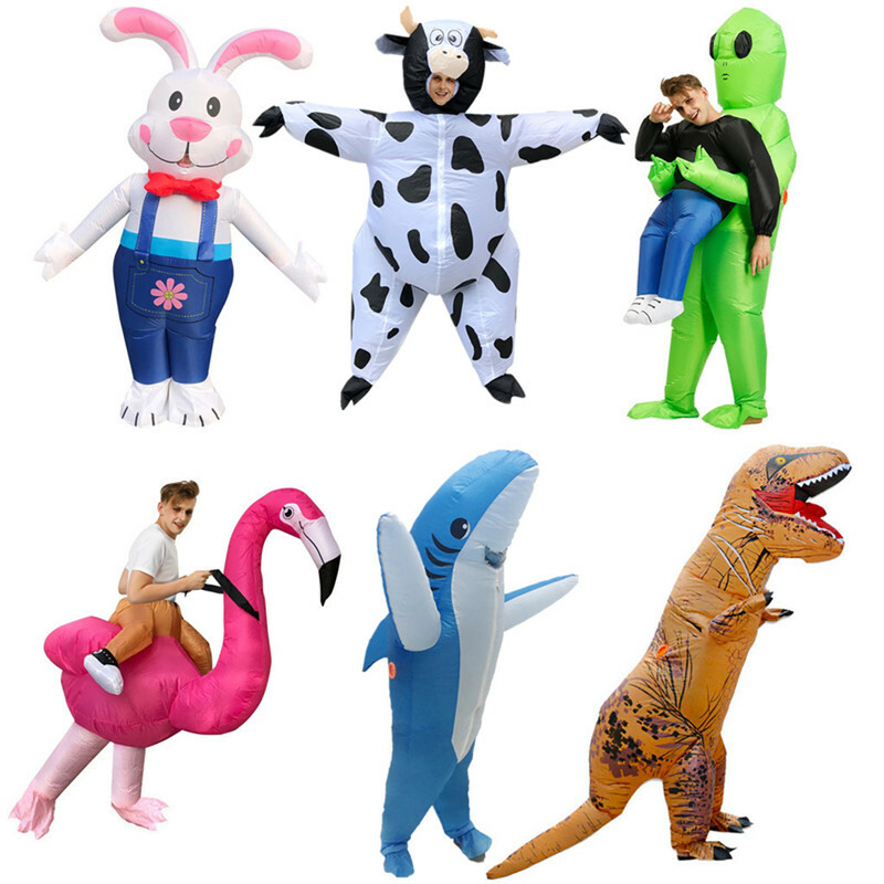 Adult Inflatable Cosplay Halloween Rabbit Costume for Men or Women Easter Bunny