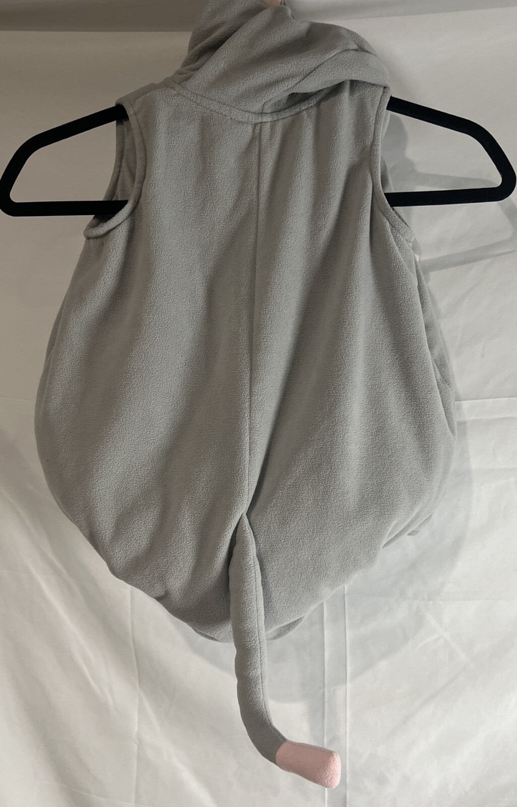Carters Gray Plush Elephant Costume Bodysuit Only Infant Baby Size 24 Months
