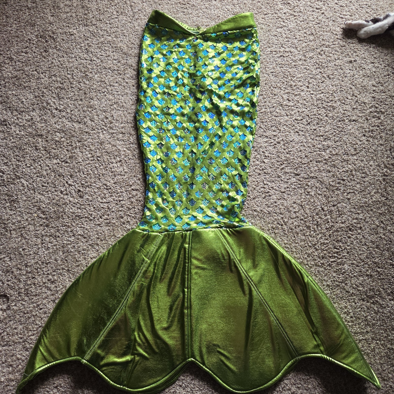 Mermaid Costume Adult Sexy Halloween Fancy Dress Size Medium Green Blue Gold