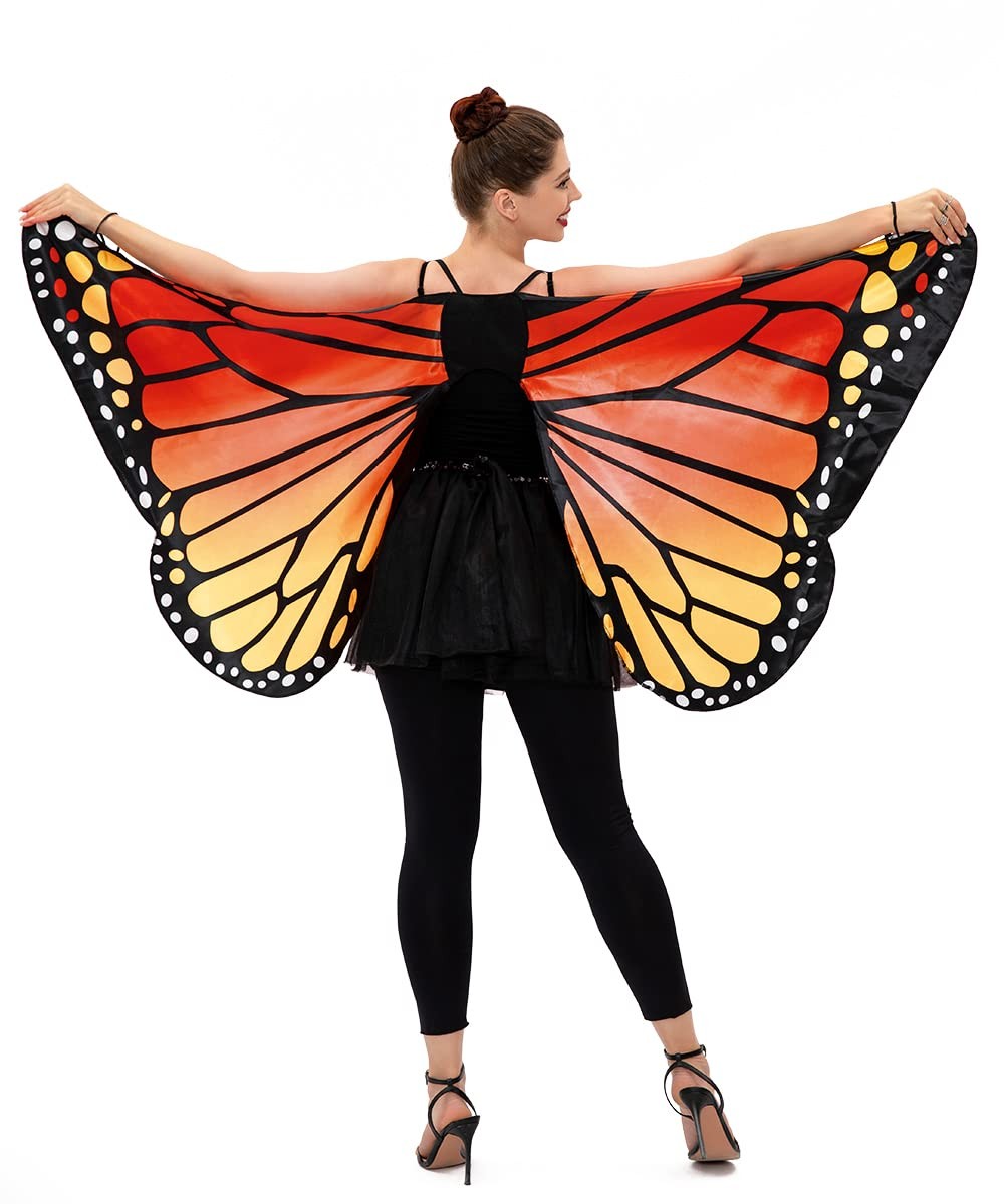 Seasons Adult Monarch Butterfly Cape Wings, One Size