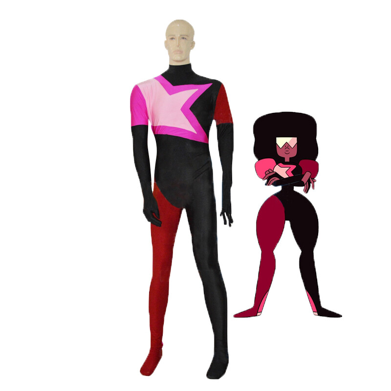 Steven Universe Garnet Cosplay Costume Jumpsuit Zentai Bodysuit Halloween Suit