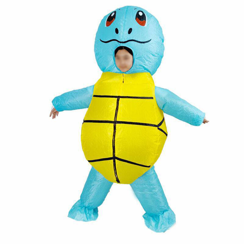 Inflatable Costume Squirtle Mascot Outfit for Halloween Cosplay Party Adult Size