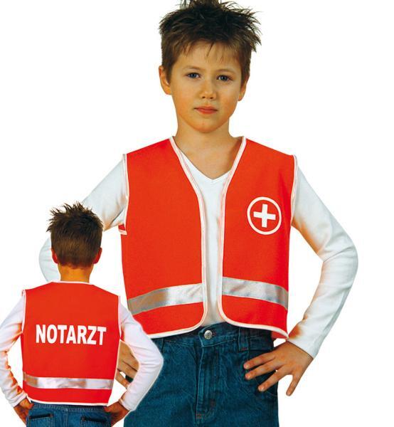 Kinder Spielwesten 5 Modelle, Polizist Feuerwehr Notarzt Baustelle 104 bis 140