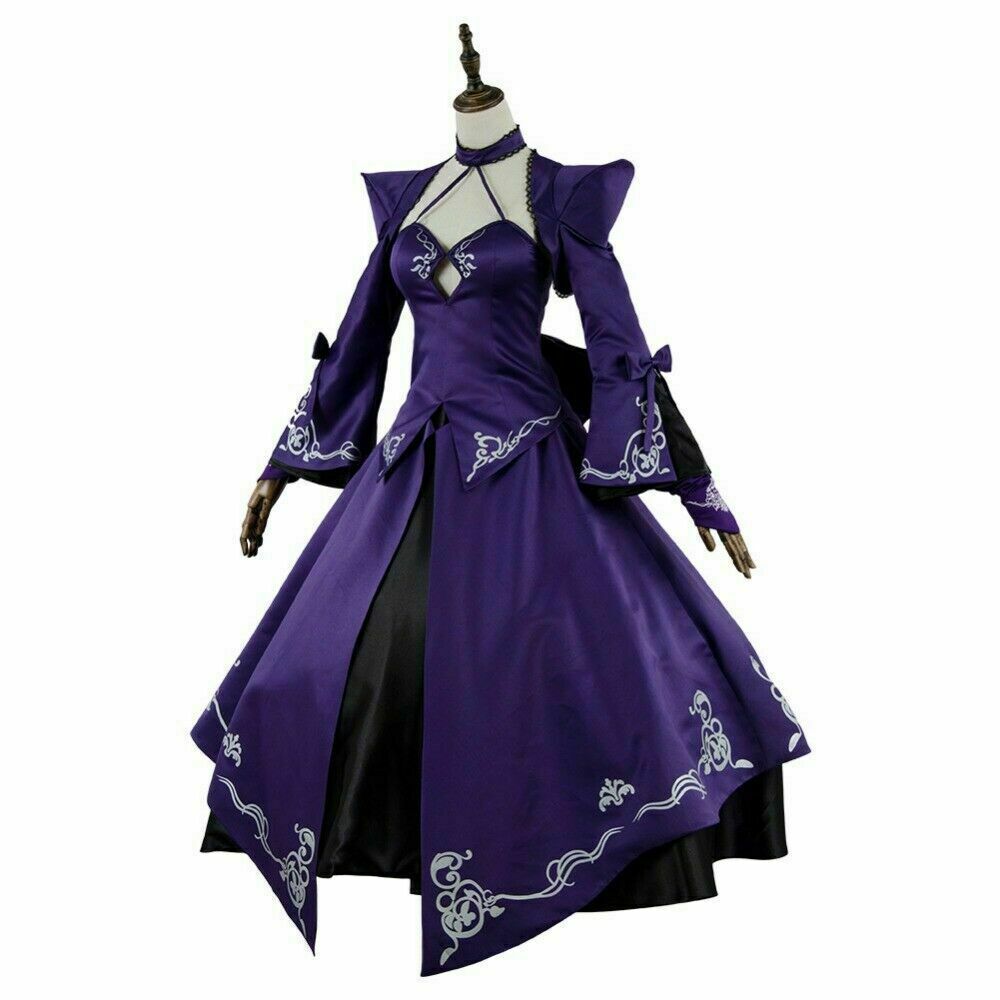 Fate/Stay Night Grand Order FGO Dark Alter Dress Cosplay Costume妈的