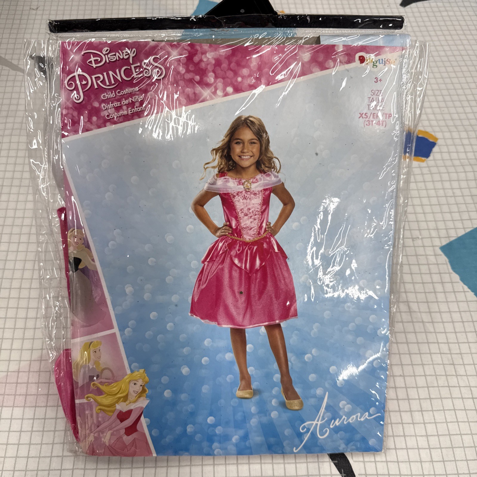 Aurora Sleeping Beauty Disney Cartoon Classic Costume Girl’s XS (3T-4T)