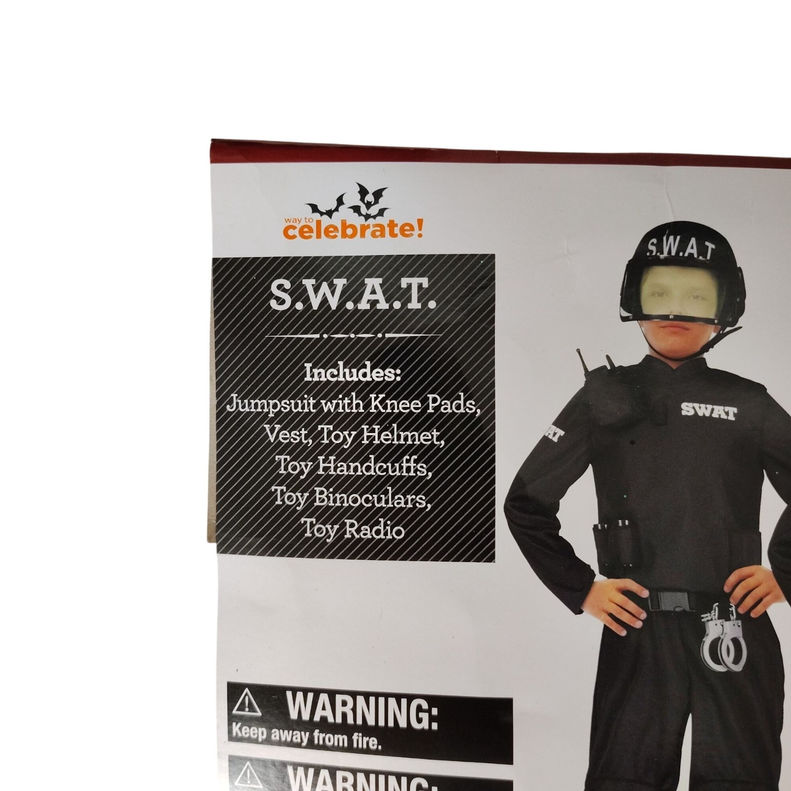 Celebrate Kids M (8) S.W.A.T. Complete Halloween Costume With Accessories