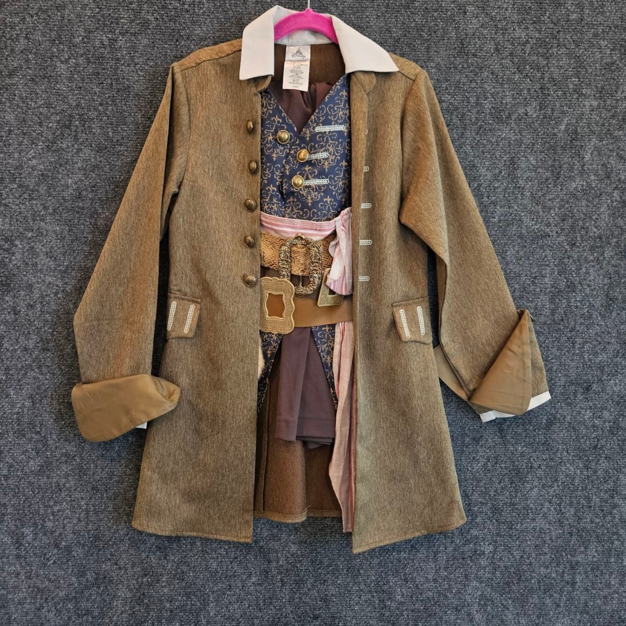 Disney Pirates of the Caribbean Costume Kids 7/8 Jack Sparrow Halloween Set