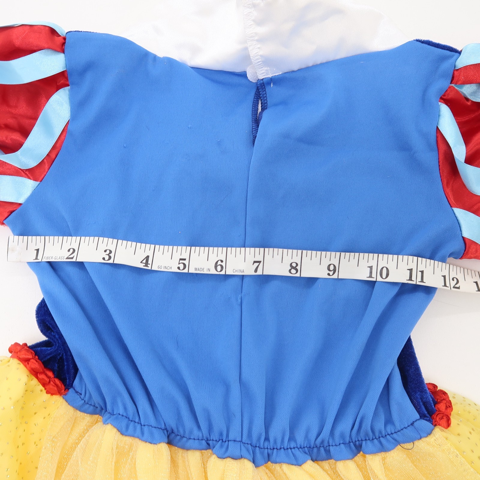 Disney Snow White Girls Costume Dress Up M 7-8 Blue Yellow Halloween Costplay