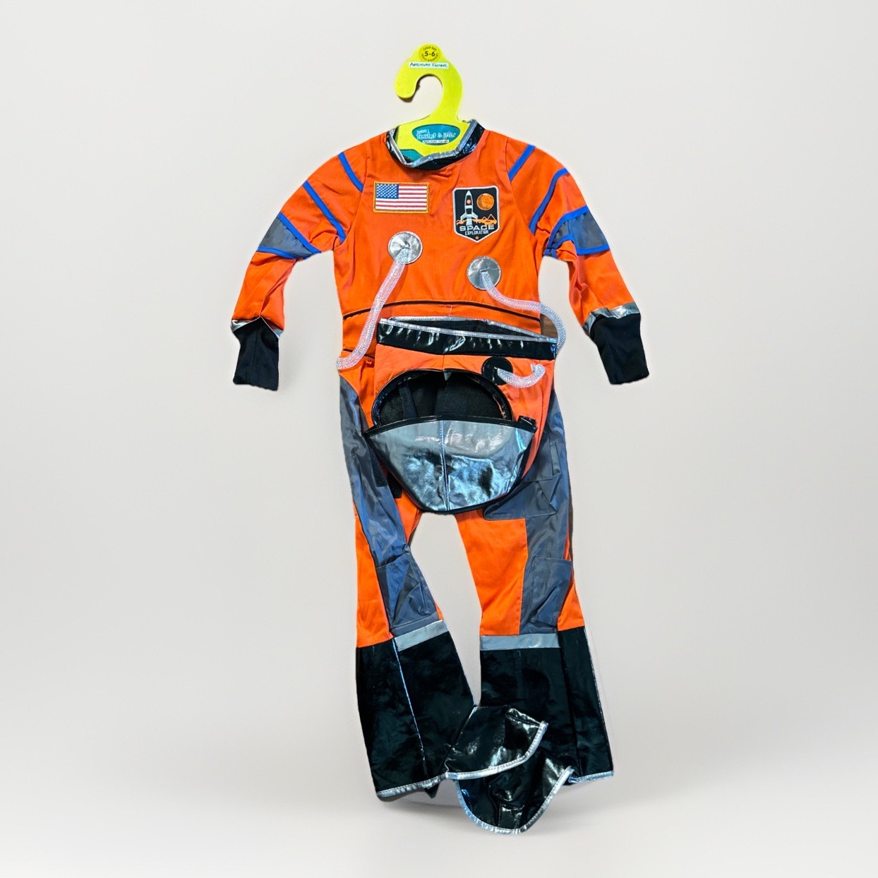 Teetot & Co Adventure Unisex Astronaut Costume Orange Child Size 5-6