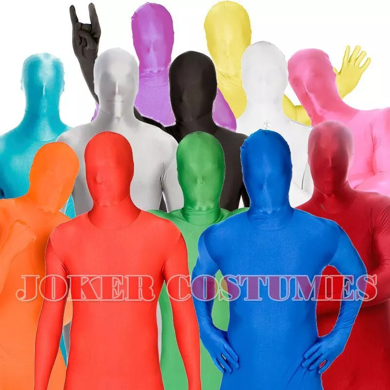 Yellow Morphsuit M – XXL Mens Womens Skinsuit Zentai Suit Halloween Costume