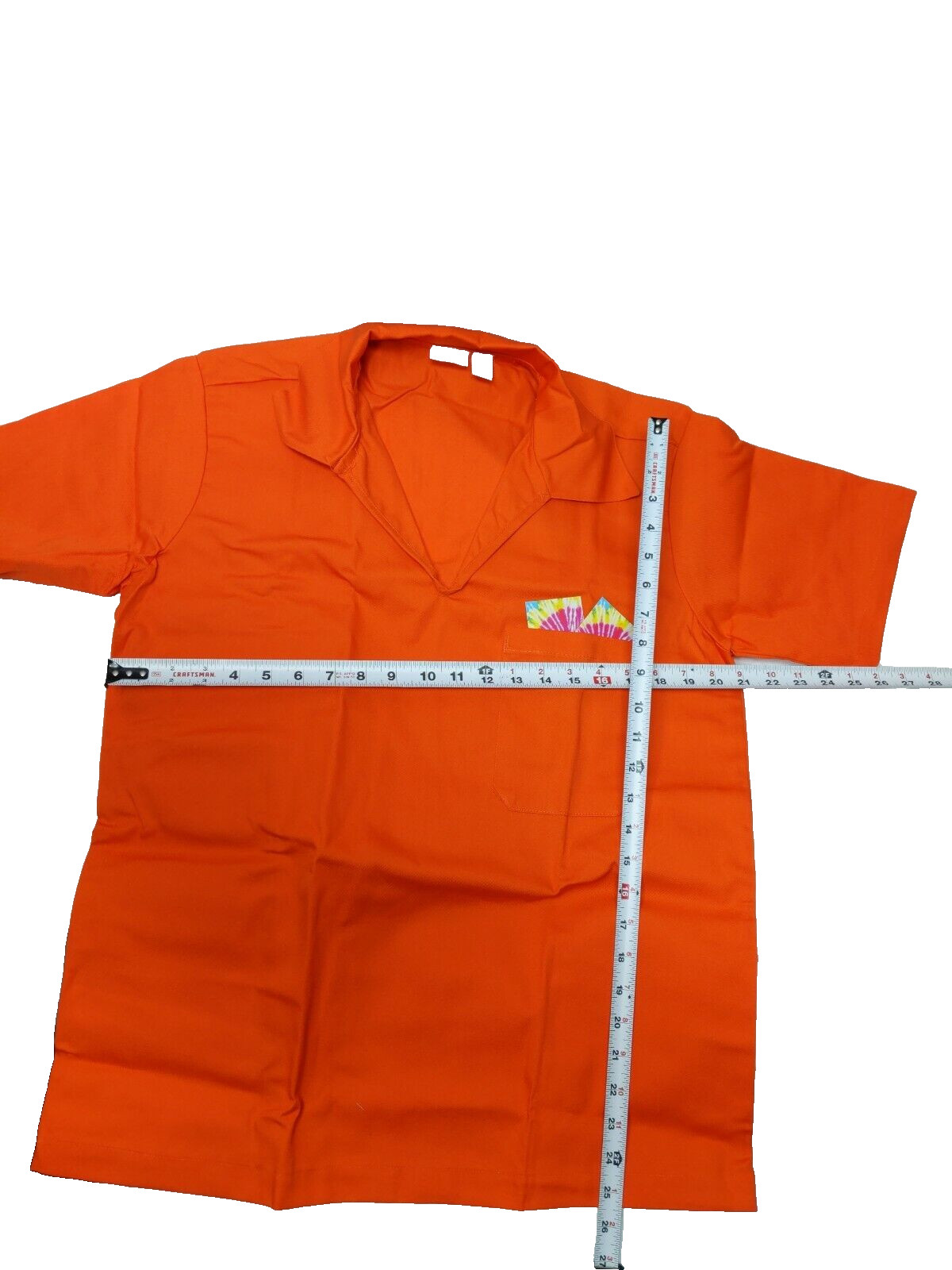 Pullover Collared with Pocket Shirt Orange size 3X