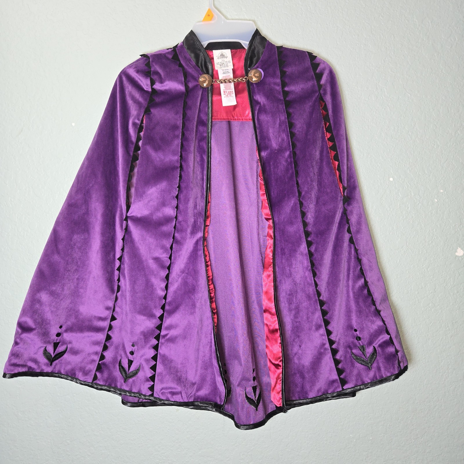 Disney Parks Store Frozen Anna Purple Cape Only Costume Halloween Size 5/6