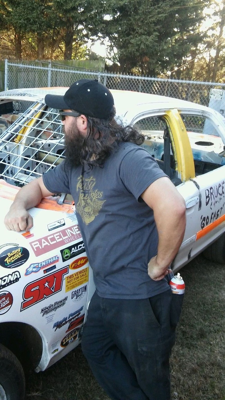The Mullet Hat with Brown Hair (Business in Front, Party in Back!) FUNNY!