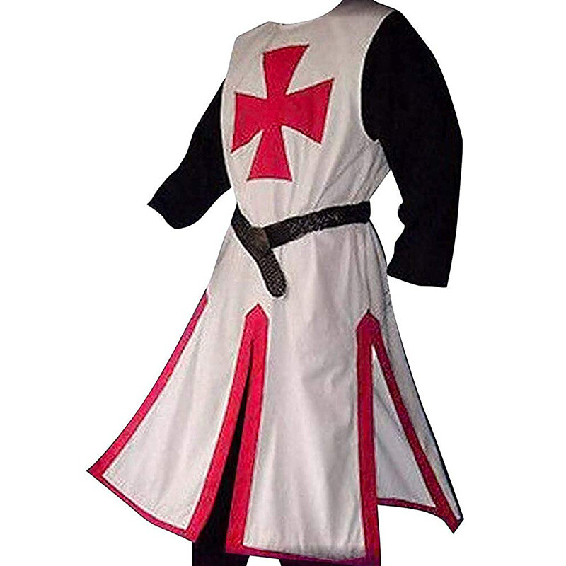 Knight Tunic Medieval Renaissance Templar Knights Surcoat Tabard Men Cos Costume