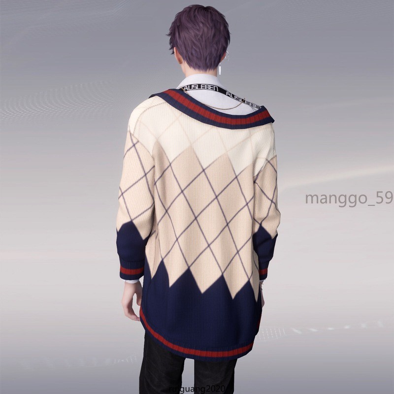 Love and Deepspace Cosplay Rafayel Sweater Fashion Knit Cardigan Outerwear Gift