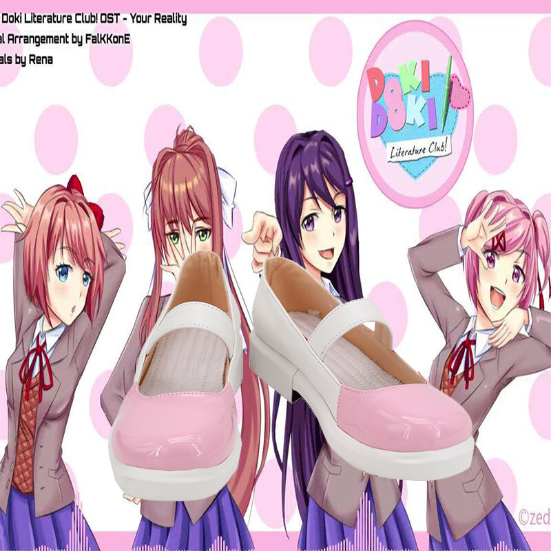 Doki Doki Literature Club! Monika /Sayori Cosplay Shoes