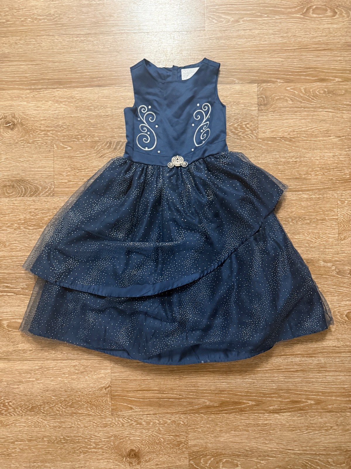 Girls Disney Store Cinderella Holiday Event Dress size 5/6