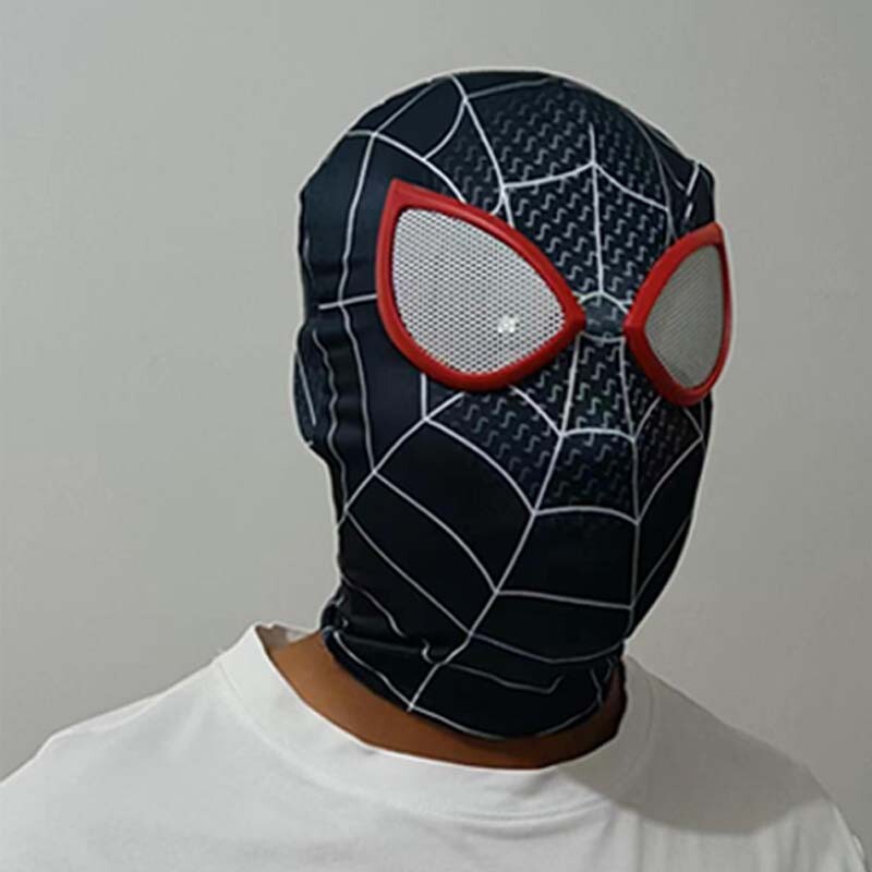 Miles Morales Spiderman Jumpsuit Kids/Adult Costume Cosplay Mask+Bodysuit110-190