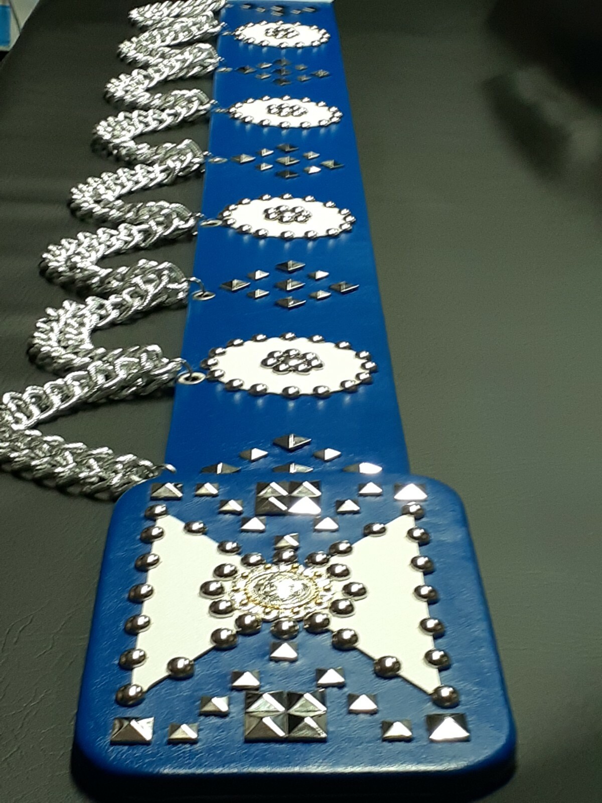 ELVIS STYLE “ROYAL BLUE” CONCERT BELT {NOT A JUMPSUIT}
