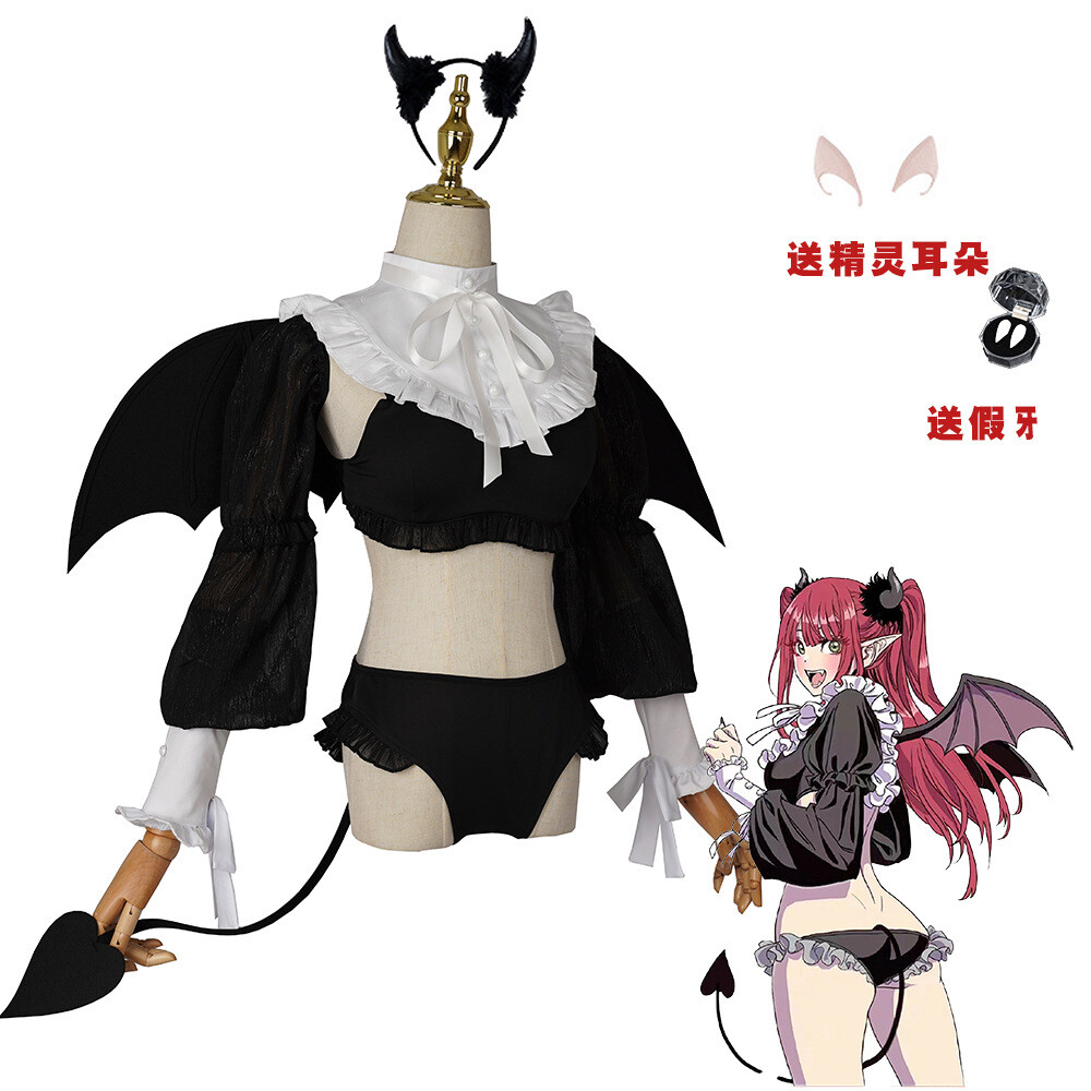 Anime My Dress Up Darling Marin Kitagawa Wig Cosplay Costume Halloween Suits New