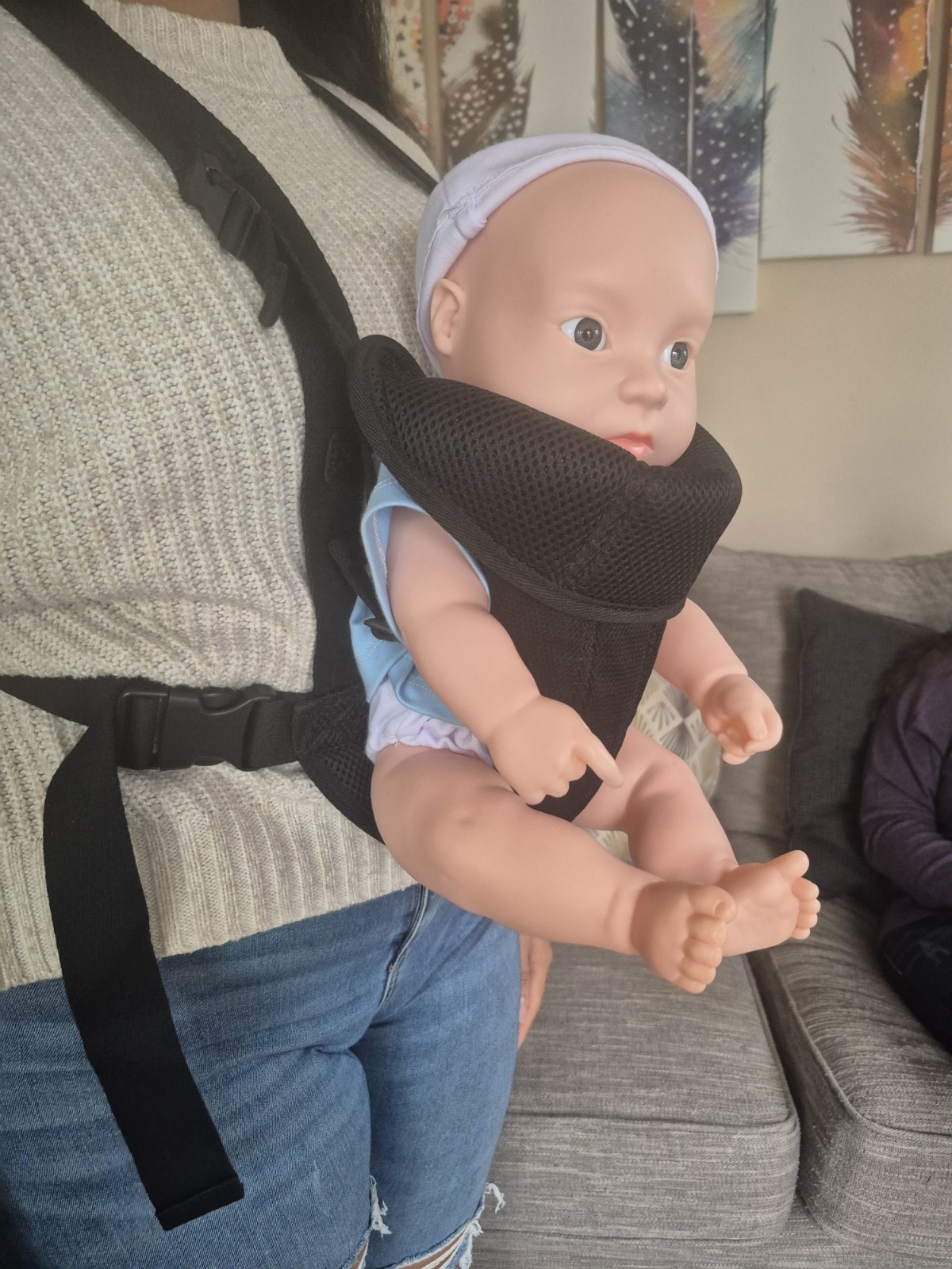 Baby Carlos From Hangover includes the baby doll, carrier and hat!